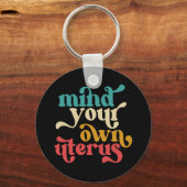 自分の子宮を気にする キーホルダー (正面)