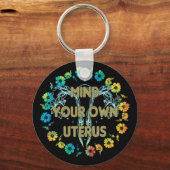 自分の子宮を気にする キーホルダー (正面)