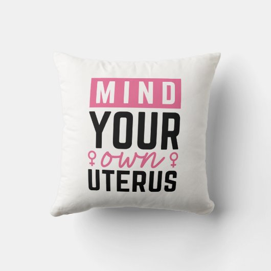 自分の子宮を気にする クッション (裏面)