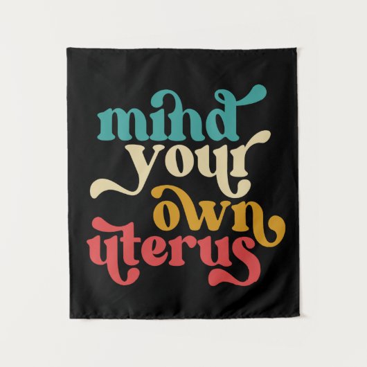 自分の子宮を気にする タペストリー (正面)