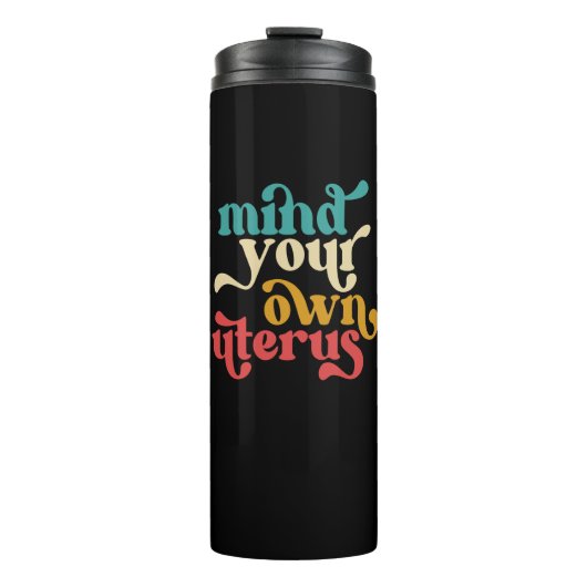 自分の子宮を気にする タンブラー (正面)