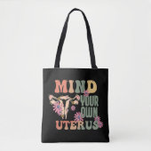 自分の子宮を気にする トートバッグ (正面)