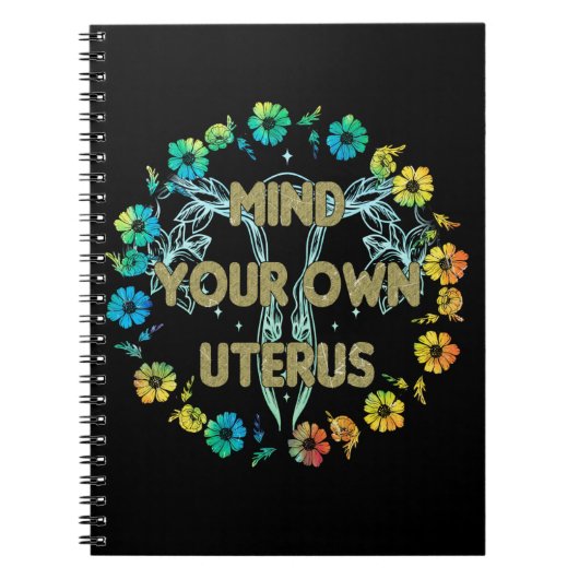自分の子宮を気にする ノートブック (正面)