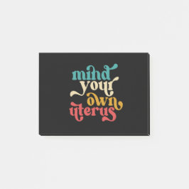 自分の子宮を気にする ポストイット