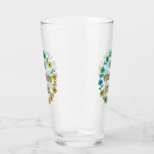 自分の子宮を気にする | 力を付けるフェミニストフローラ タンブラーグラス (右)