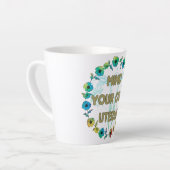 自分の子宮を気にする | Pro-choice カフェラテマグ (左アングル)