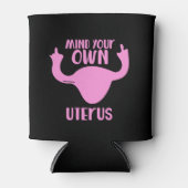 自分の子宮を気に入れ選択のフェミニスト 缶クーラー (正面)