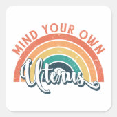 自分の子宮を気に入れ選択の女性の権利 スクエアシール (正面)