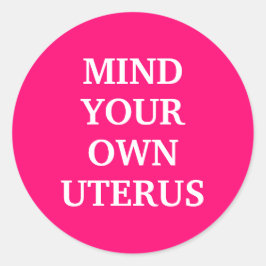 自分の子宮を熱いピンクの白に注意エレガント ラウンドシール