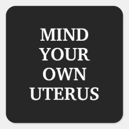 自分の子宮を白黒に保エレガントつ スクエアシール