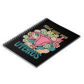 自分の子宮フェミニストのプロの選択に注意 ノートブック (左側)