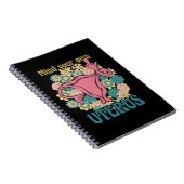 自分の子宮フェミニストのプロの選択に注意 ノートブック (右側)