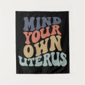 自分の子宮フェミニストを気にする タペストリー (正面)