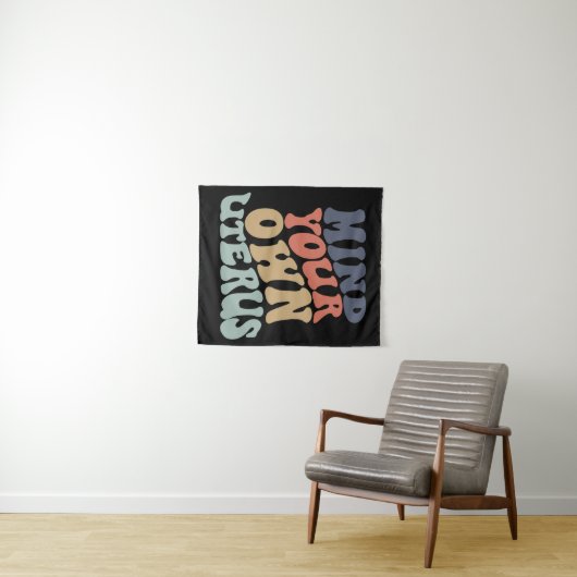 自分の子宮フェミニストを気にする タペストリー (インサイチュ(横))