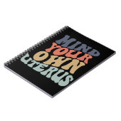 自分の子宮フェミニストを気にする ノートブック (左側)