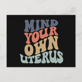 自分の子宮フェミニストを気にする ポストカード
