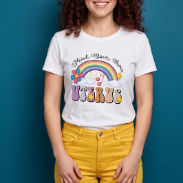 自分の子宮フェミニストを気にする Tシャツ