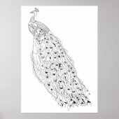 自分の孔雀の大人の色を塗る ポスター (正面)