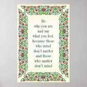 自分の存在を守り、自分が何を言うか感じは、そのためだ ポスター (正面)