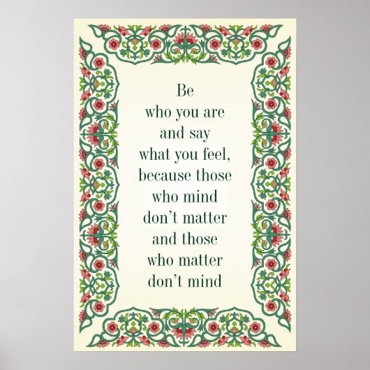 自分の存在を守り、自分が何を言うか感じは、そのためだ ポスター (正面)