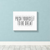 自分の存在を強く素晴らしする |壁やる気を起こさせるアート キャンバスプリント (インサイチュ (ウッドフロア))