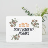 自分の学ミスから招待状とポストカード – はっきりした 招待状 (スタンド正面)