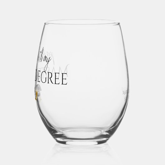 自分の学位とうまく組み合わせる ステムなしワイングラス (左)