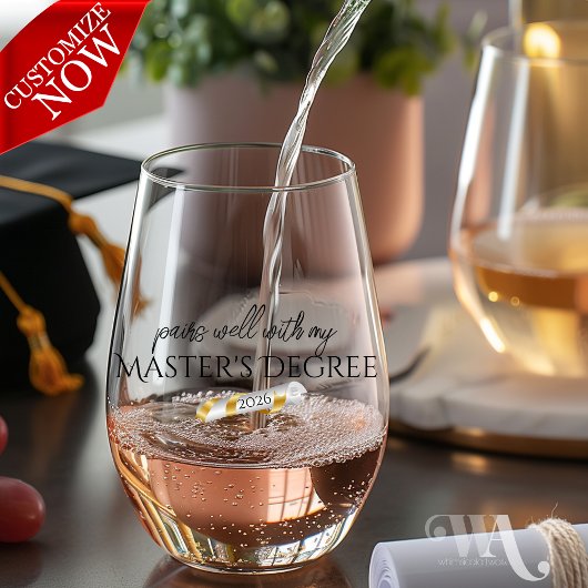 自分の学位とうまく組み合わせる ステムなしワイングラス