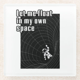 自分の宇宙に浮かぼう ガラスコースター