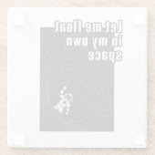 自分の宇宙に浮かぼう ガラスコースター (裏面)