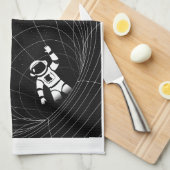 自分の宇宙に浮かぼう キッチンタオル (四つ折り)