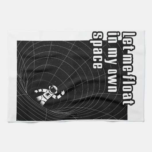 自分の宇宙に浮かぼう キッチンタオル (横)