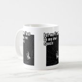 自分の宇宙に浮かぼう コーヒーマグカップ (正面左)