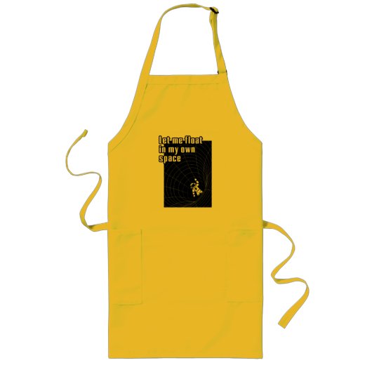 自分の宇宙に浮かぼう ロングエプロン (正面)