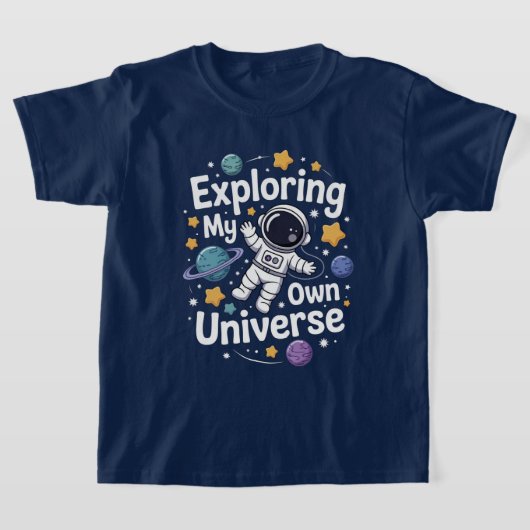 自分の宇宙を探検する Tシャツ (レイダウン)