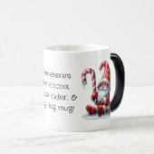 自分の安いペパーミントクリスマス格言を作成 モーフィングマグカップ (正面右)