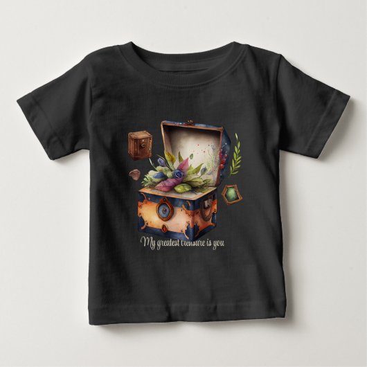 自分の宝物を作素晴らしる ベビーTシャツ (正面)