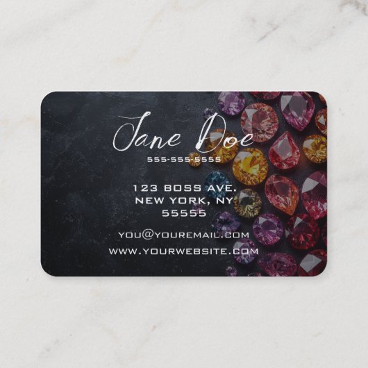 自分の宝石を作カラフルる 名刺 (裏面)