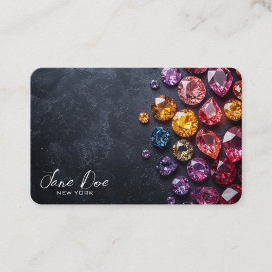 自分の宝石を作カラフルる 名刺 (正面)
