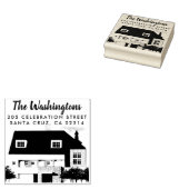 自分の家の写真をアップロード差出人住所 ラバースタンプ (押印)