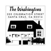 自分の家の写真をアップロード差出人住所 ラバースタンプ (インプリント)