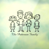 自分の家または車のスティック図ファミリを作成 ウィンドウサイン (シート3)