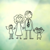 自分の家または車のスティック図ファミリを作成 ウィンドウサイン (シート3)