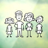 自分の家または車のスティック図ファミリを作成 ウィンドウサイン (シート3)