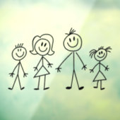 自分の家または車のスティック図ファミリを作成 ウィンドウサイン (シート3)