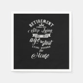 自分の家を嘘をつき始めた時のまわりにの退職 スタンダードカクテルナプキン (正面)