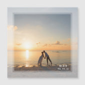 自分の家族のカスタム写真結婚式の引き出物を作成 (正面)