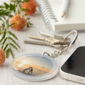 自分の家族のカスタム写真結婚式の引き出物を作成 キーホルダー (正面右)