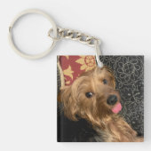 自分の家族のフォトベビー結婚のペットの作成 キーホルダー (正面)