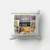 自分の家族の作成引用文8フォトコラージュ クッション (裏面)
